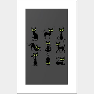 Black Cats Posters and Art